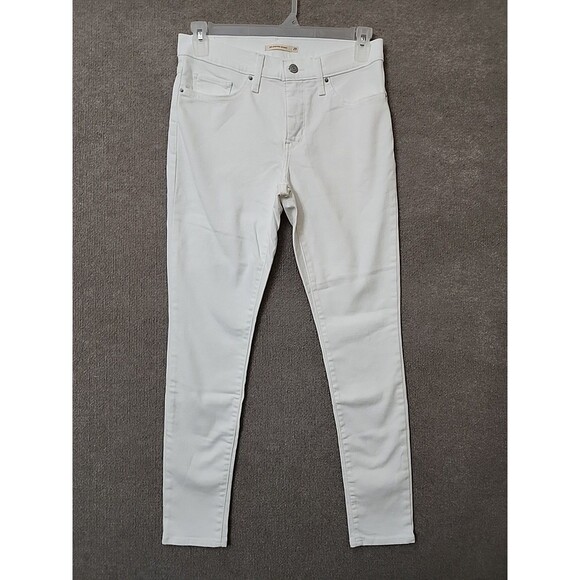 Levis 311 Shaping Skinny Jeans Womens 29 White Stretch - Picture 1 of 9